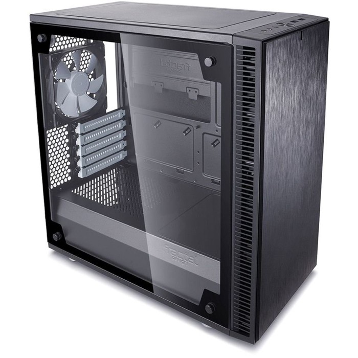 Корпус Fractal Design Define Mini C TG, без БП, mATX, черный