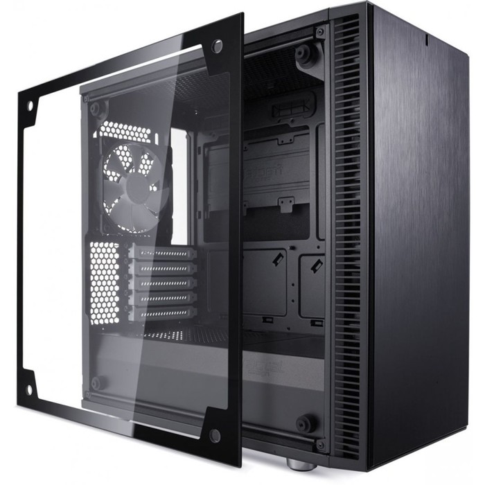 Корпус Fractal Design Define Mini C TG, без БП, mATX, черный