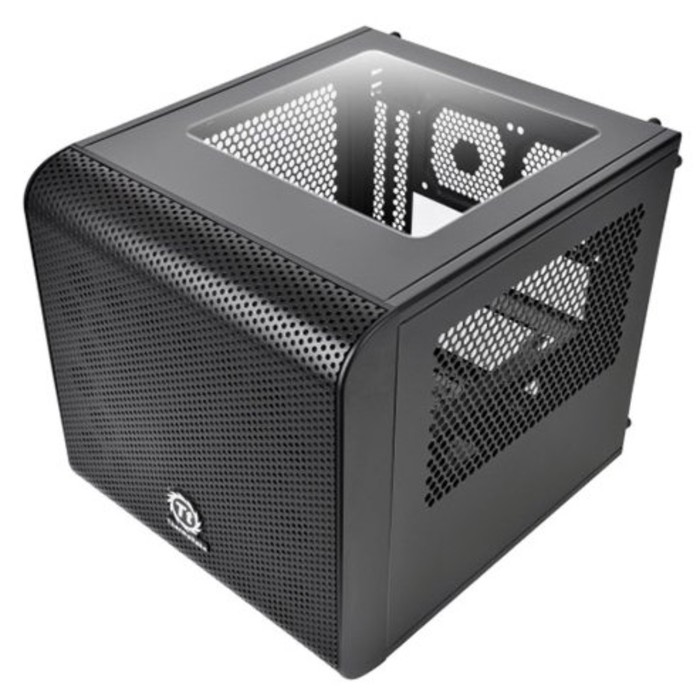 Корпус Thermaltake Core V1, без БП, miniITX, черный