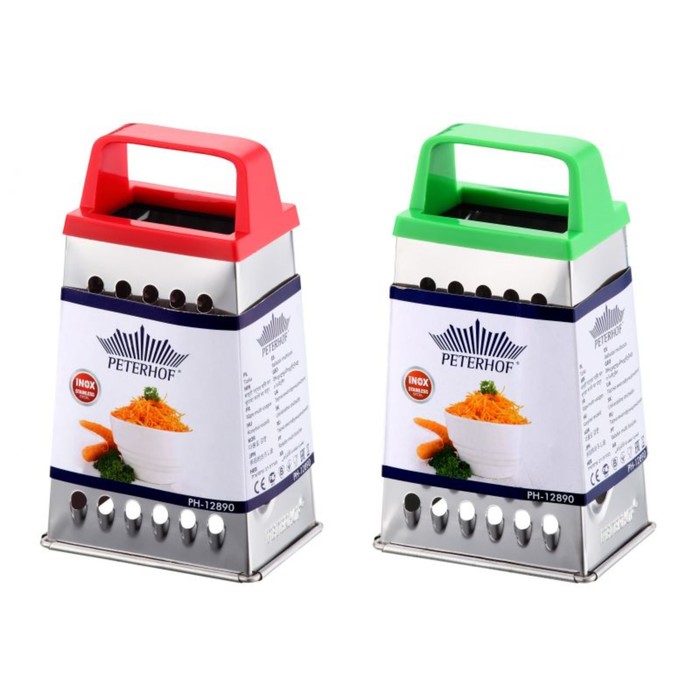 Тёрка-мини Peterhof, 4 грани, ручка пластик, цвет МИКС