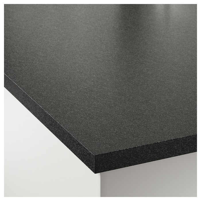 Столешница ЭКБАККЕН, черный под камень 63,5х186 см