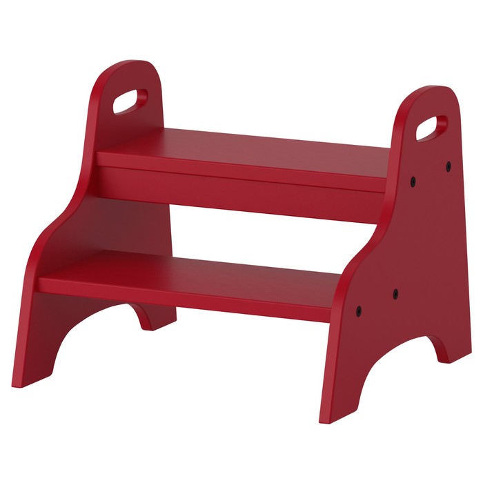 Табурет для ног ТРУГЕН, красный, 40x38x33 см