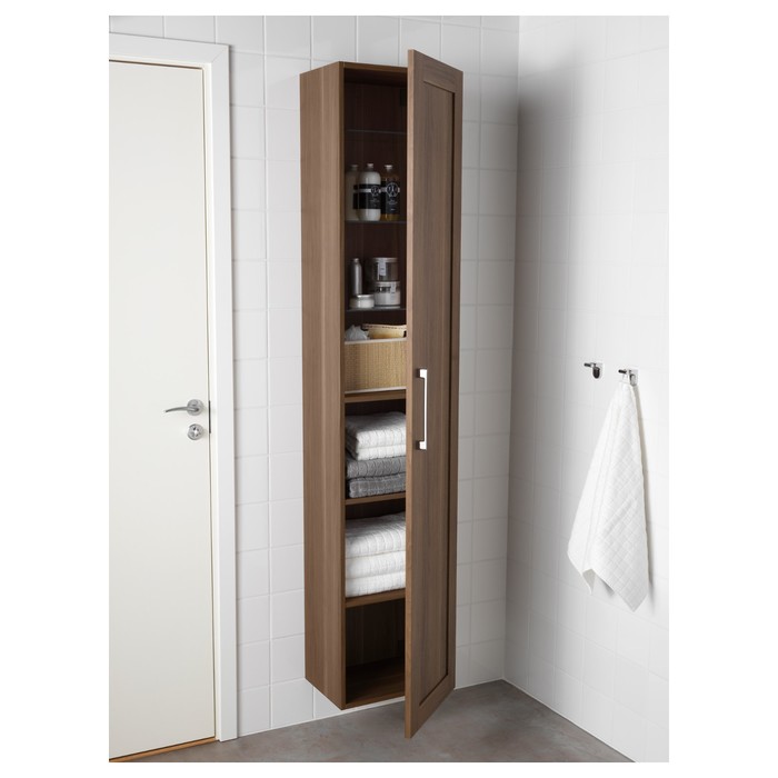 Шкаф высокий ГОДМОРГОН, 40x32x192 см, под грецкий орех