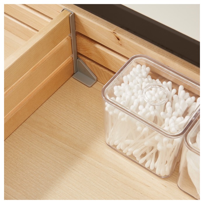 Шкаф для раковины 2 ящика ГОДМОРГОН, под беленый дуб