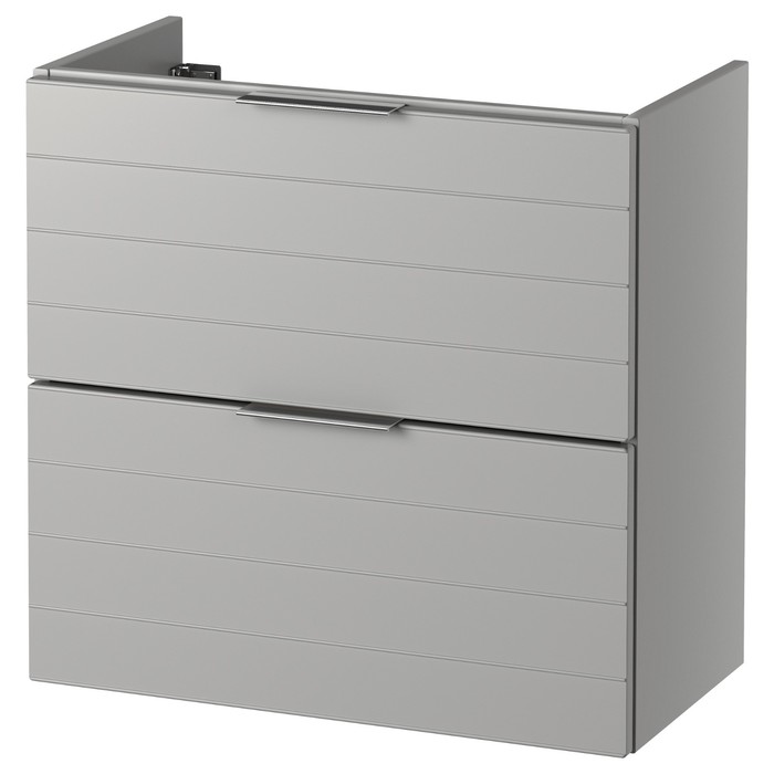 Шкаф для раковины ГОДМОРГОН 2 ящика, светло-серый