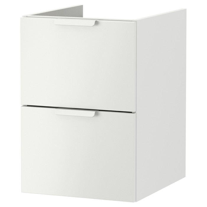 Шкаф для раковины ГОДМОРГОН, 2 ящика, 40x47x58 см, белый