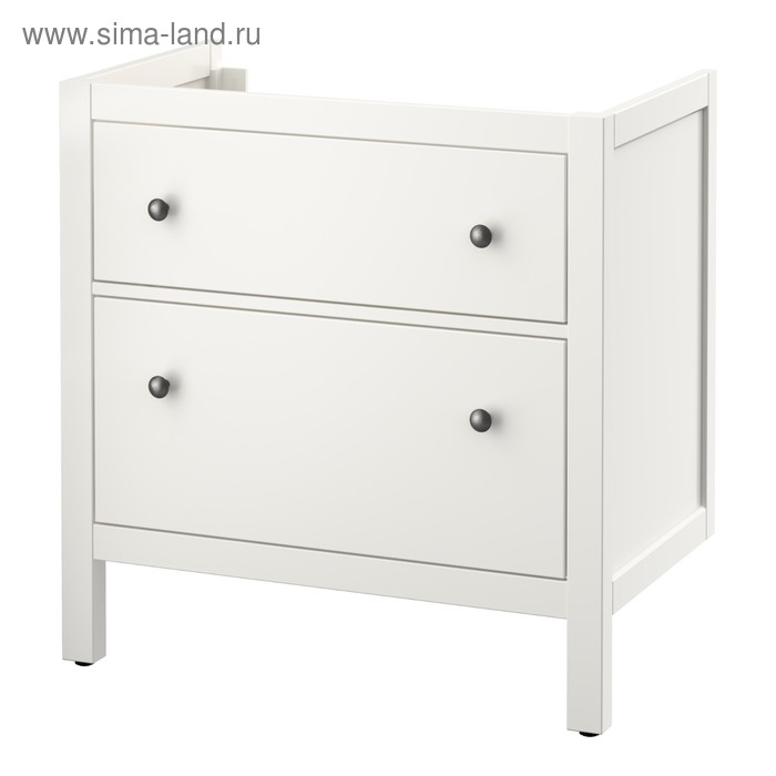 фото Шкаф для раковины хемнэс 2 ящика, белый, 80x47x83 см ikea