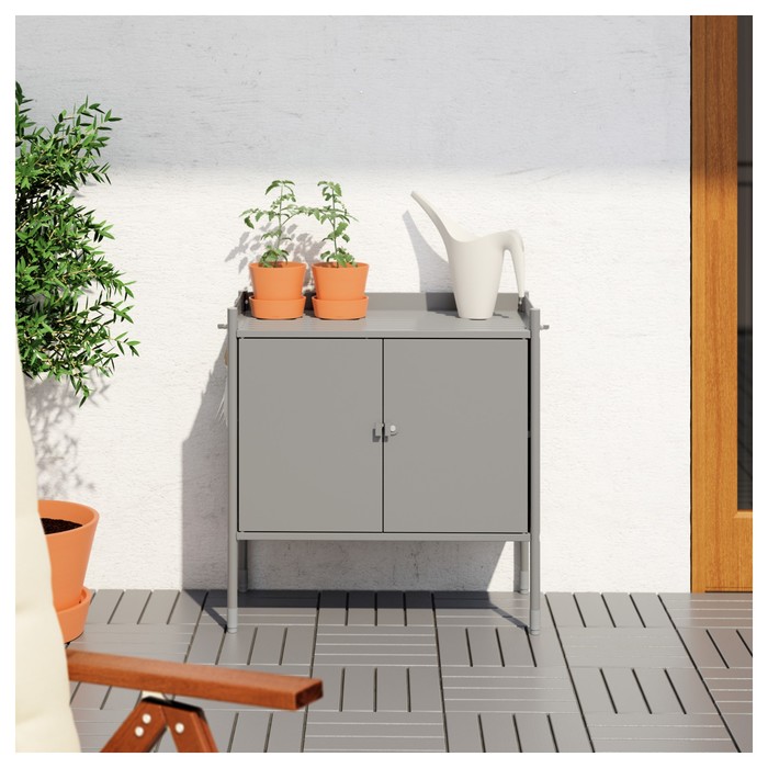 Шкаф ХИНДЭ, 78x82 см, серый