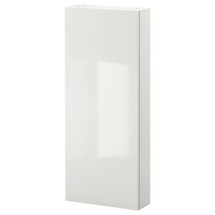 Навесной шкаф с 1 дверцей ГОДМОРГОН, глянцевый белый