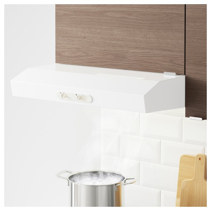 Навесной шкаф с дверцей КНОКСХУЛЬТ, под дерево, серый