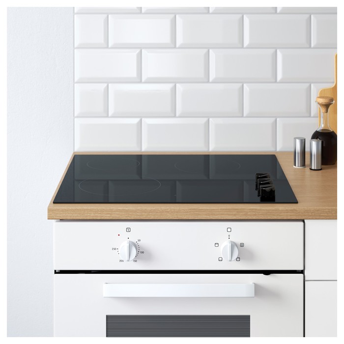 Напольный шкаф с дверцами и ящиком КНОКСХУЛЬТ, белый