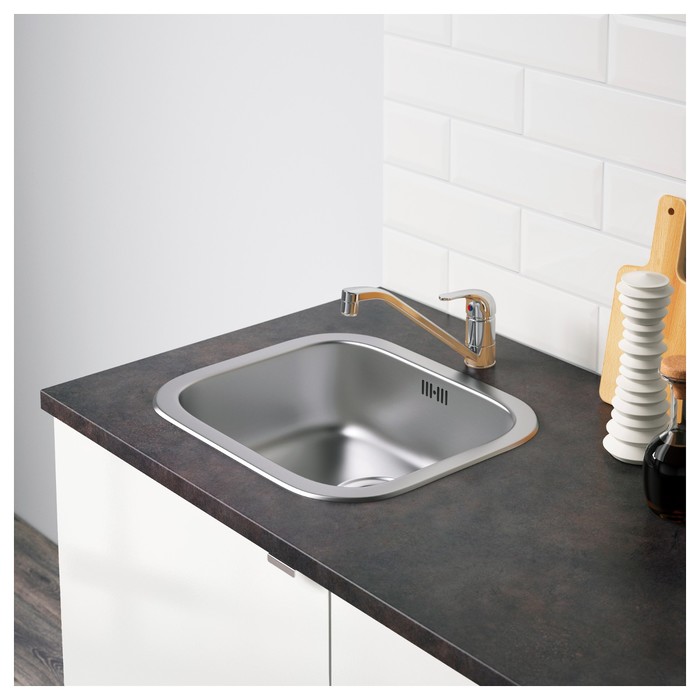 Напольный шкаф с дверцами и ящиком КНОКСХУЛЬТ, белый, 120 см