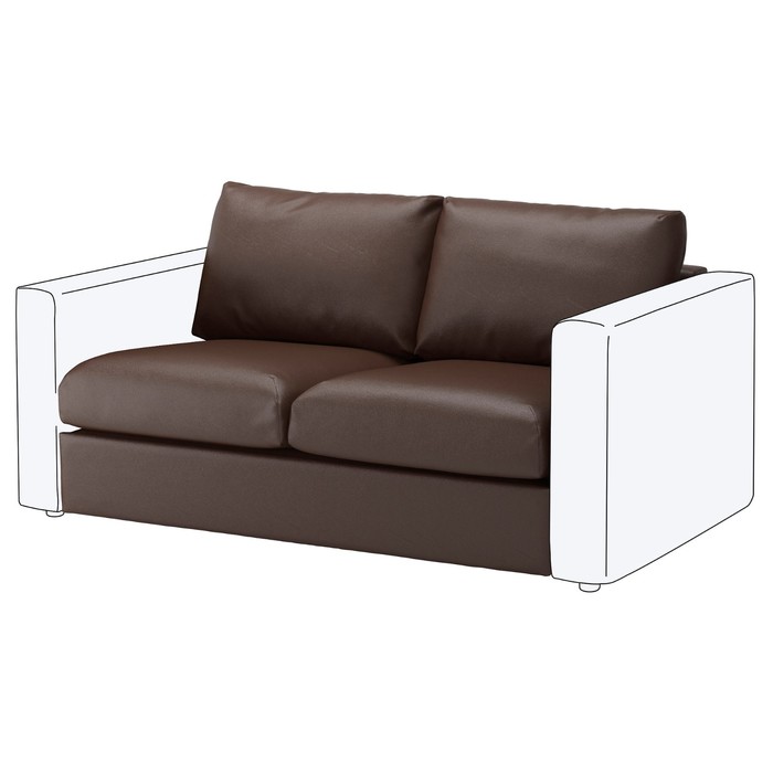 Секция 2-местная ВИМЛЕ, Фарста темно-коричневый