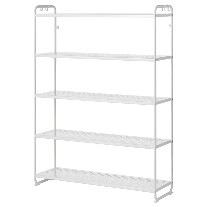 Стеллаж МУЛИГ, белый, 34х120х162 см