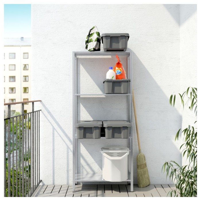 Стеллаж ХИЛЛИС, для дома и улицы, 60x27x140 см