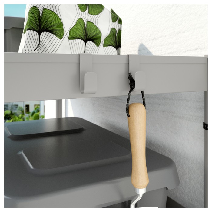 Стеллаж ХИНДЭ, 78x82 см, серый