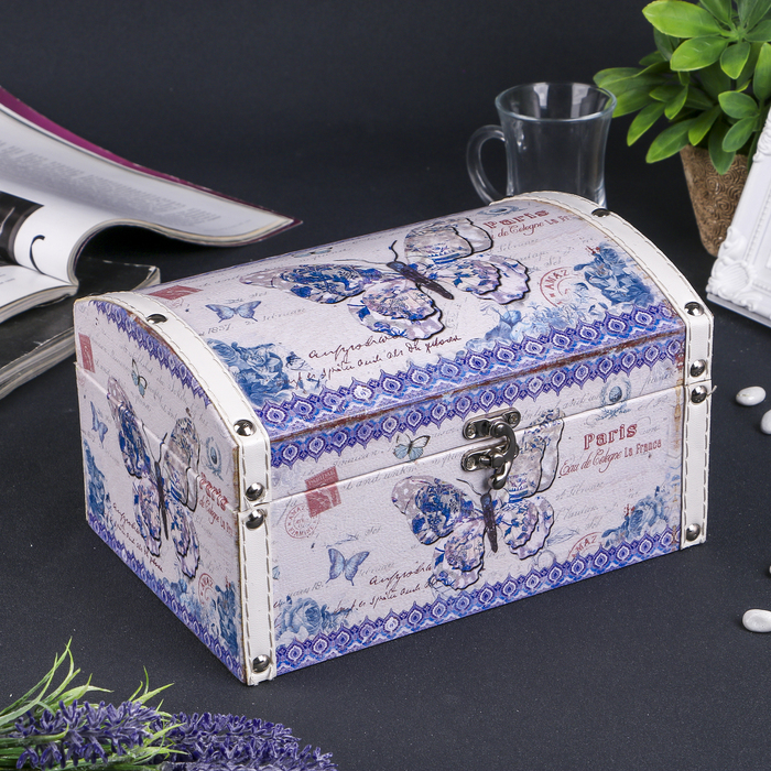 Шкатулка сундучок "Лунная бабочка" 16х23х13 см