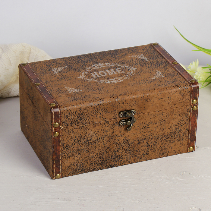 Шкатулка сундучок "Домашний уют" 16х24х12 см