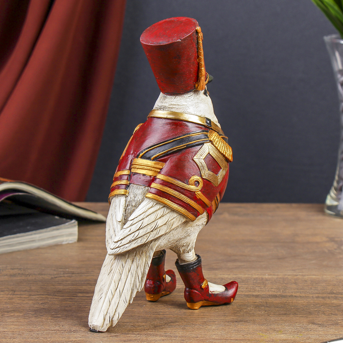 Сувенир полистоун "Воробей гусар" 22х8,5х14,5 см