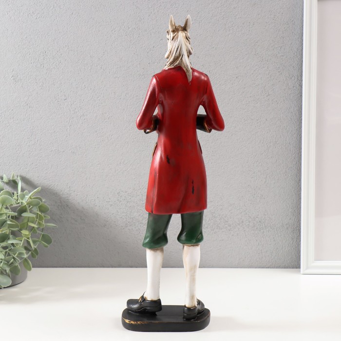 Сувенир полистоун "Английский шарж - Конь в пальто" 41,5х7х12 см