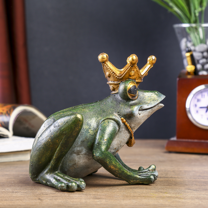 Сувенир полистоун подсвечник "Царевна-лягушка" 13х15х14 см
