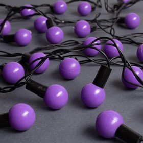 

Гирлянда «Нить» 10 м с насадками «Шарики 2.5 см», IP44, тёмная нить, 100 LED, свечение фиолетовое, 8 режимов, 220 В, УЦЕНКА