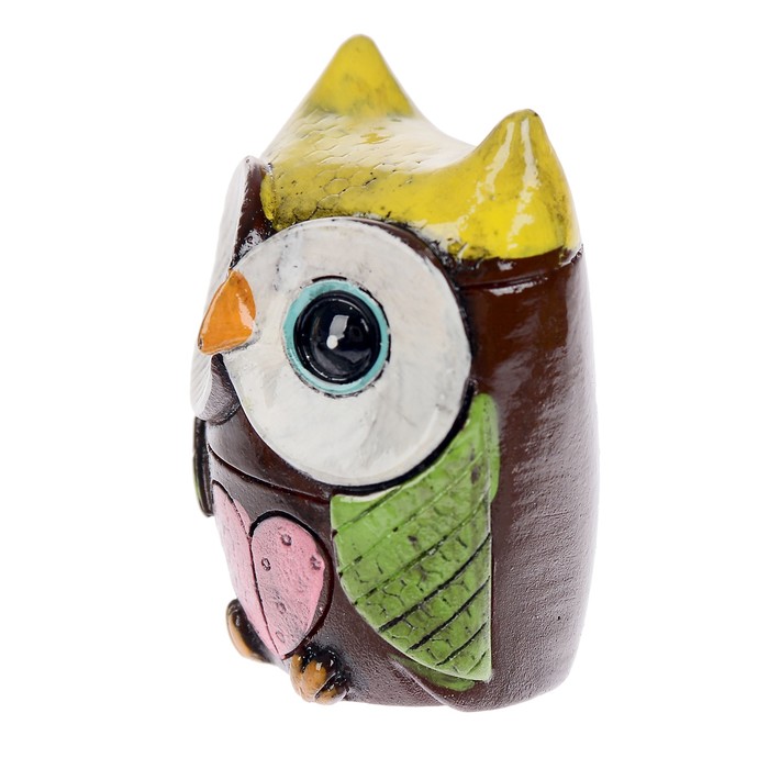 Сувенир полистоун "Совёнок Лапа с сердечком" 5х4х3,5 см