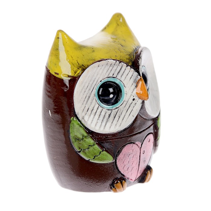 Сувенир полистоун "Совёнок Лапа с сердечком" 5х4х3,5 см