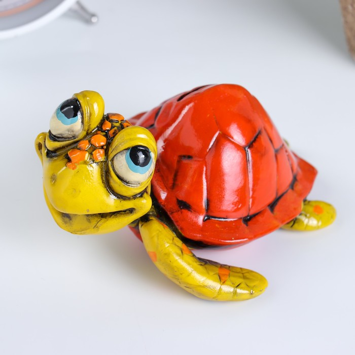 Копилка полистоун "Черепаха Лили" 8х13,5х12 см