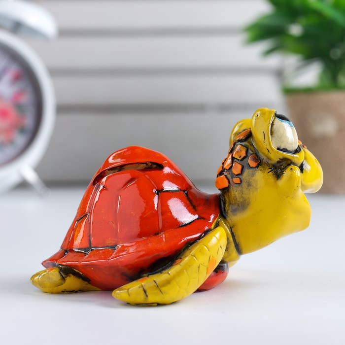 Копилка полистоун "Черепаха Лили" 8х13,5х12 см