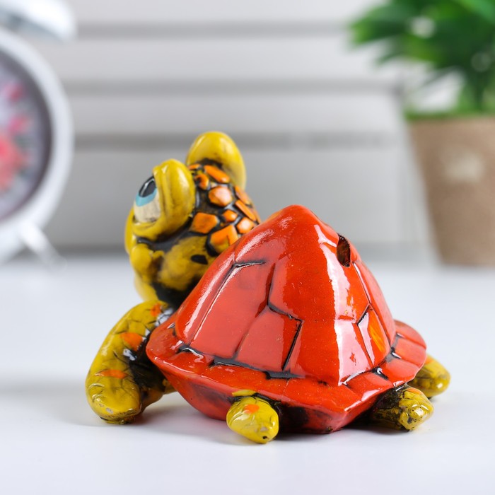 Копилка полистоун "Черепаха Лили" 8х13,5х12 см