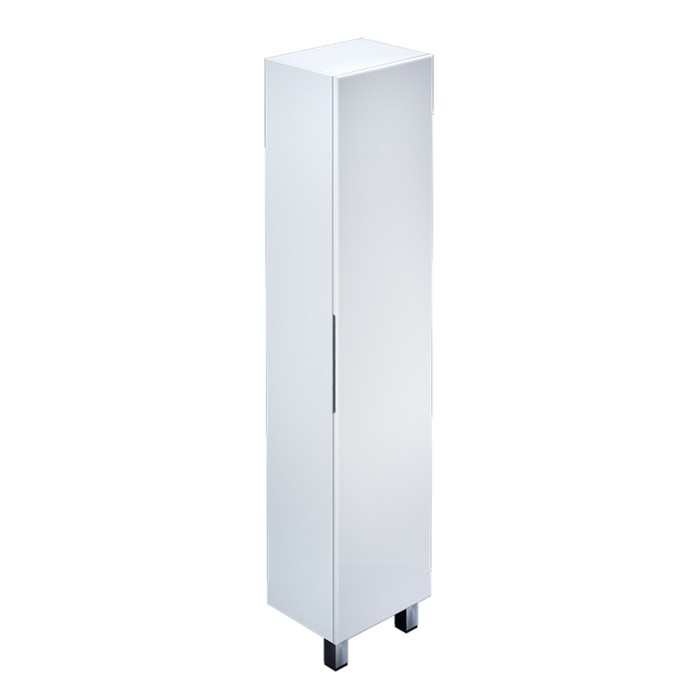 Пенал для ванной комнаты, напольный, белый, 40 см, Harizma, IDDIS