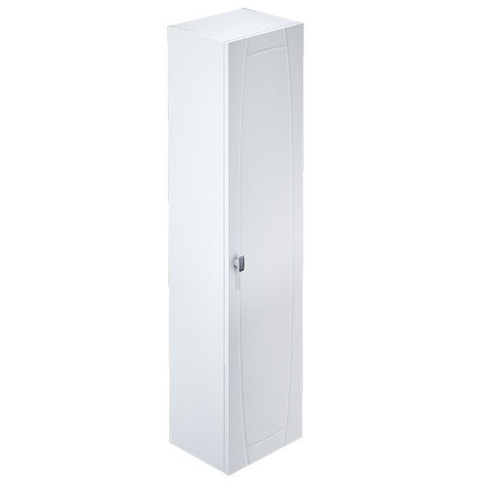 Пенал для ванной комнаты, подвесной, белый, 36 см, Rise, IDDIS