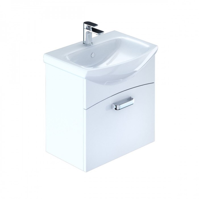 Тумба-комплект, белая, 50см, Niagara, с раковиной