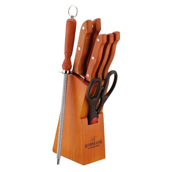 Ножи Bohmann, 8 предметов, деревянная ручка