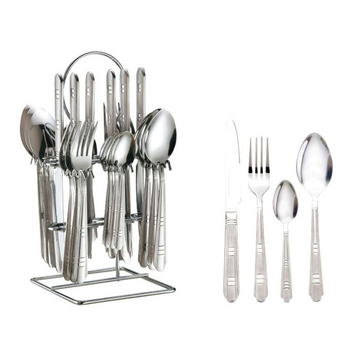 Столовый набор "Бохманн", 25 предметов, серебро
