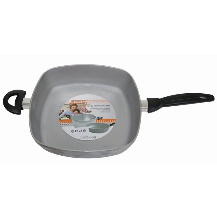 Сковорода SMS, h=7 см, литой алюминий, квадратная