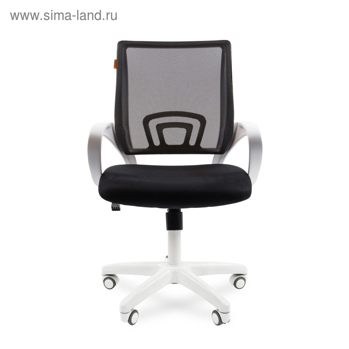 Офисное кресло Chairman 696, белый пластик, чёрный кресло офисное everprof deco чёрный