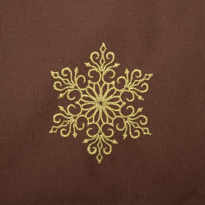 Набор салфеток "Этель" Снег, 40х40 цвет шоколад, 2 шт, с ВМГО хл, 200 гр/м²