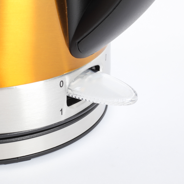 Чайник дисковый электрический Sakura SA-2118G, 1,7 л, 2200Вт, нерж., золотой