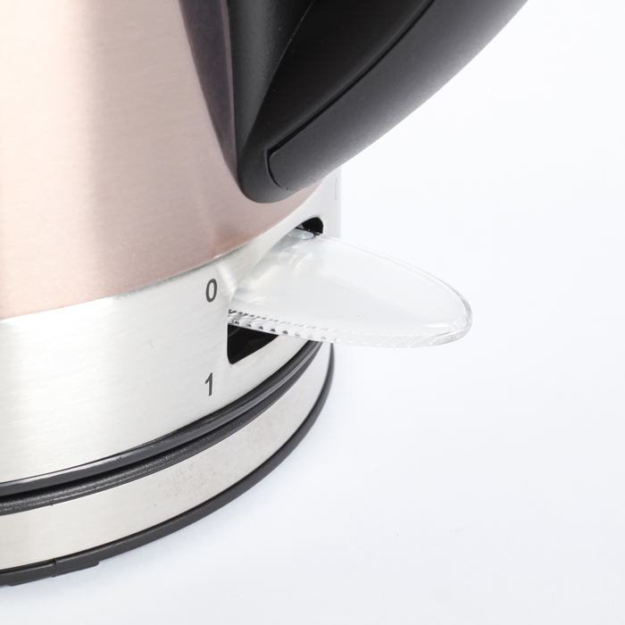 Чайник дисковый электрический Sakura SA-2118Z, 1,7 л, 2200Вт, нерж., шампань