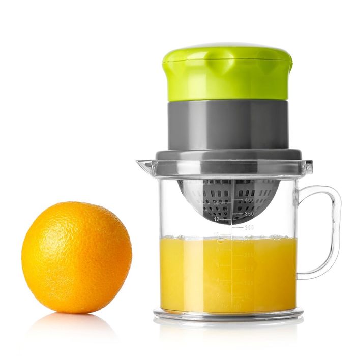 Соковыжималка для цитрусовых и ягод Vegan, серо-зеленая, 400 мл