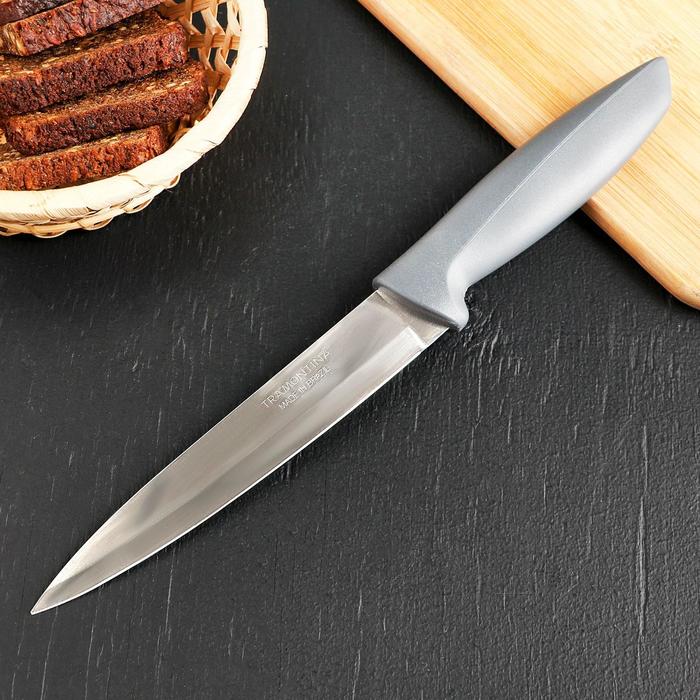 цена Нож кухонный Tramontina Plenus, лезвие 15 см, сталь AISI 420