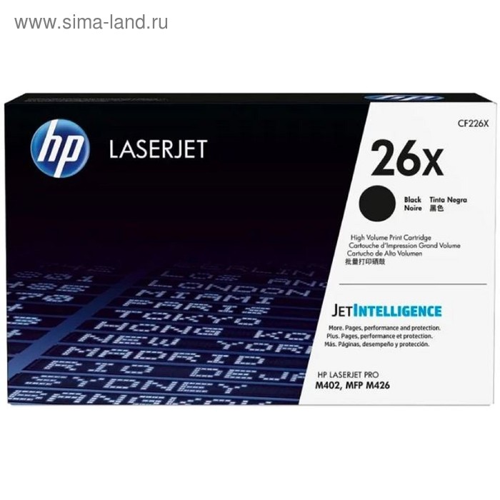 

Картридж HP 26X CF226X для LJ Pro M402/M426 (9000k), черный
