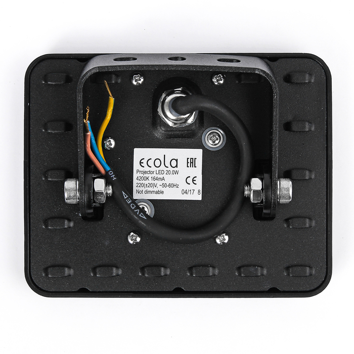 Прожектор светодиодный Ecola Light, 20,0 Вт, 4200K, 220 В, IP65