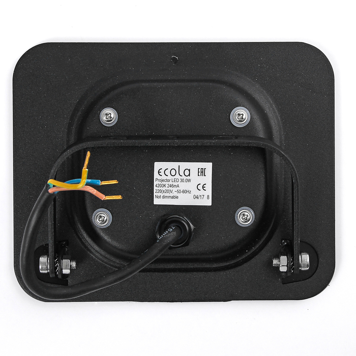 Прожектор светодиодный Ecola Light, 30,0 Вт, 4200K, 220 В, IP65