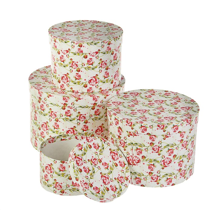 Набор коробок 4в1 "Вьюнок", 23 х 23 х 16 - 13,5 х 13,5 х 8 см