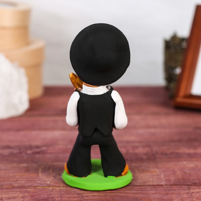 Статуэтка "Еврей - музыкант с дудкой", микс