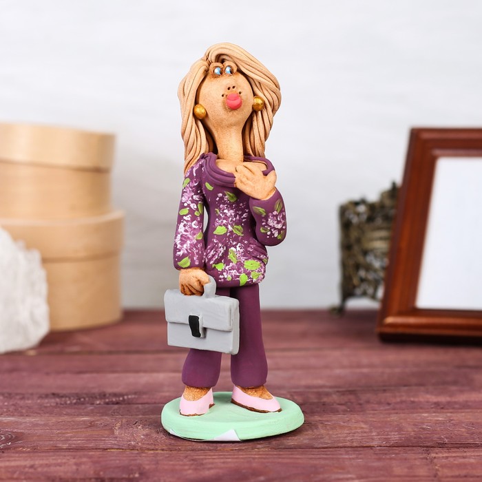 Статуэтка "Менеджер" женщина, микс