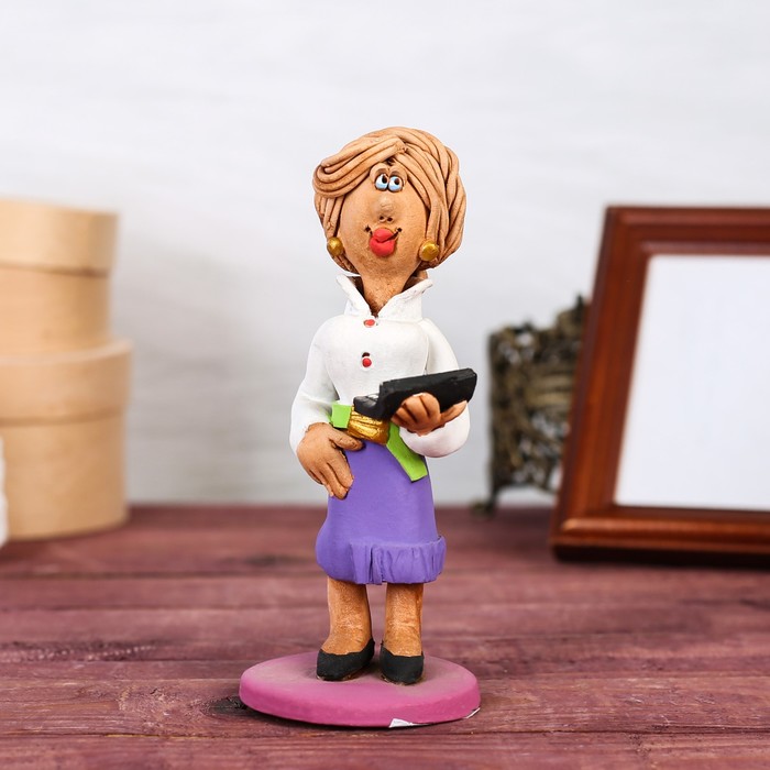 Статуэтка "Бухгалтер с калькулятором", микс